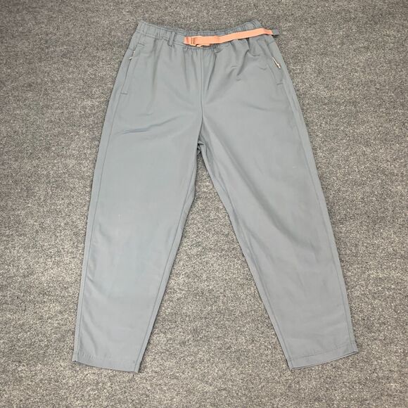 Fabletics Wander Hike Pants Women M Medium Slate Chafe Resistant Zip Pocket - Picture 2 of 14